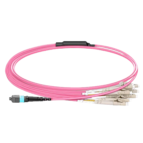 Multimode (OM4) Harness Cable, Type B, LSZH, Magenta