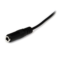 1m/2m Slim 3.5mm Stereo Extension Audio Cable - M/F - Image 2