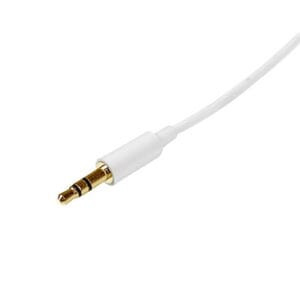 1m/2m/3m White Slim 3.5mm Stereo Audio Cable - Male to Male - изображение 2