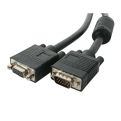 Coax High Resolution VGA Monitor Extension Cable - HD15 M/F