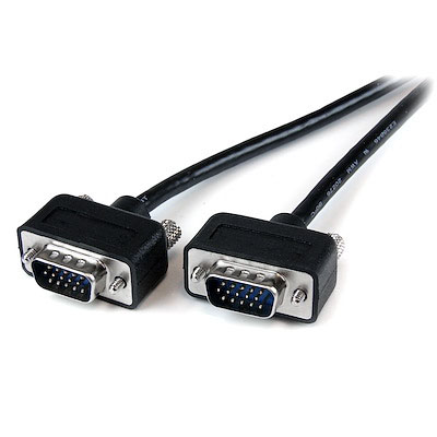 Coax Low Profile High Resolution Monitor VGA Cable HD15 M/M