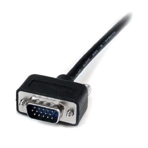 Coax Low Profile High Resolution Monitor VGA Cable HD15 M/M - Image 2