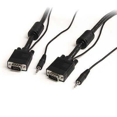 Coax High Resolution Monitor VGA Cable with Audio HD15 M/M