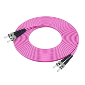 OM4 ST-ST Duplex LSZH Multimode Fiber Patch Cord for 40G/100G Network Backbone