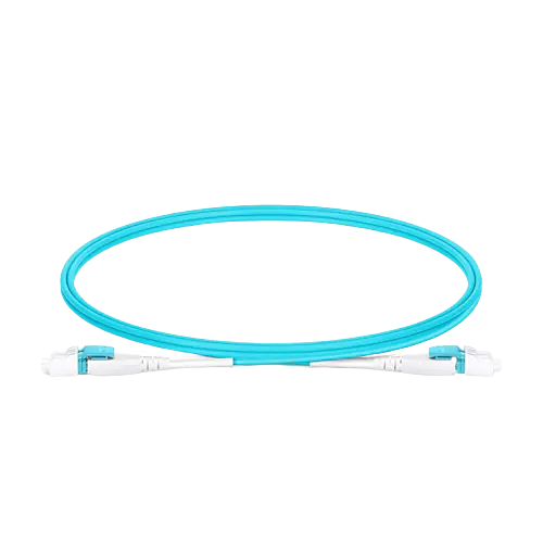LC UPC to LC UPC Flat Clip Uniboot Duplex OM4 Multimode LSZH 2.0mm BIF Fiber Optic Patch Cable