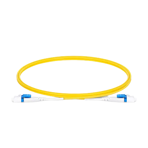 LC UPC to LC UPC Flat Clip Uniboot Duplex OS2 Single Mode LSZH 2.0mm BIF Fiber Optic Patch Cable