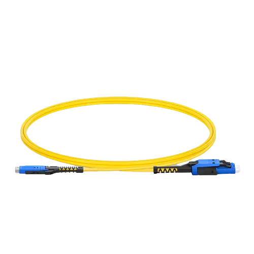 US Conec MDC UPC to LC UPC Uniboot Duplex OS2 Single Mode LSZH 2.0mm Fiber Optic Patch Cable, for 200/400G Network Connection, for 200/400G Network Connection
