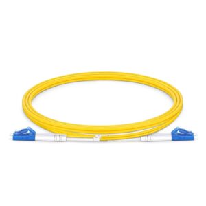 LC UPC to LC UPC Duplex OS2 Single Mode LSZH 2.0mm G.657.A2 Fiber Optic Patch Cable