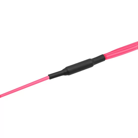 MPO UPC Female to 4 LC UPC Duplex OM4 50/125 Multimode Fiber Breakout Cable, 8 Fibers Type B, LSZH, Aqua/Violet - Image 3
