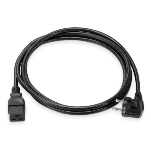 2.5m CEE7-VII to C19 1.5mm² 16A/250V Power Extension Cord, Black
