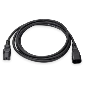 C14 to C15 1.0mm² 10A/250V Power Extension Cord, Black, Compatible with Q3200-RA / Q3400-RA XDR InfiniBand Switches and Other Data Center Servers