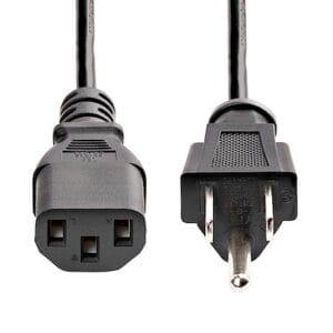 Heavy Duty Power Cord, NEMA 5-15P to C13 AC Power Cord, 15A 125V, 14AWG, Replacement Computer Power Cord, Monitor Power Cable, NEMA 5-15P to IEC 60320 C13 Power Cord - PC Power Supply Cable – Bild 2