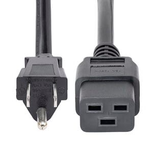 Heavy Duty Power Cord, NEMA 5-15P to C19 AC Power Cord, 15A 125V, 14AWG, Computer Power Cord, Heavy Gauge Power Cable for PDUs and Network Equipment, NEMA 5-15P to IEC 60320 C19 Power Cord – Bild 2