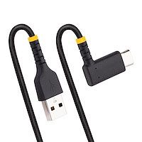 0.5m/1m/2m USB-A to USB-C Fast Charging Cable, Rugged, Right-Angled, Charge & Sync, 3A, USB 2.0, TPE Jacket and Aramid Fiber - USB Charging Cord - Image 2