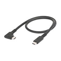 0.5m/1m USB-C Cable, Right-Angled, USB 10Gbps, 100W (5A) Power Delivery, 8K 60Hz / 4K 144Hz DP Alt Mode, Rugged USB C Cord - Thunderbolt Compatible - Image 2