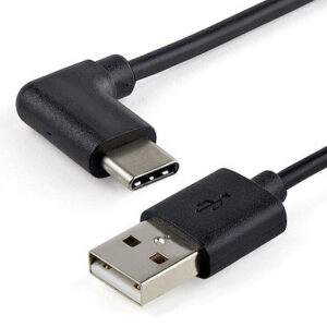 1m USB-A to USB-C Charging Cable, Right-Angled, Charge & Sync, 3A, USB 2.0 - USB Charging Cord