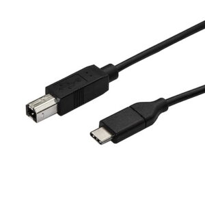 USB-B to USB-C Cable, Data Cord, USB 2.0, USB-C Data Transfer Cable