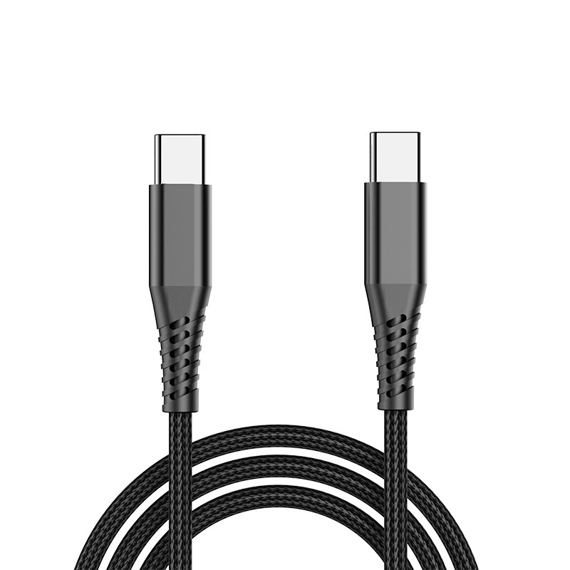 USB-C Charging Cable, 60W (3A) PD, Dual-Layer Braided Nylon/TPE Jacket, Rugged USB C Charging Cord, USB 2.0 Laptop Charger Cable