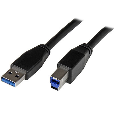 Active USB 3.0 (5Gbps) USB-A to USB-B Cable - M/M - 5m/10m - TAA