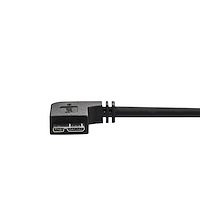 Slim Micro USB 3.0 (5Gbps) Cable - M/M - Right-Angle Micro-USB - 0.5m/1m/2m - Image 2