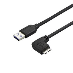 Slim Micro USB 3.0 (5Gbps) Cable - M/M - Right-Angle Micro-USB - 0.5m/1m/2m