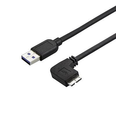 Slim Micro USB 3.0 (5Gbps) Cable - M/M - Right-Angle Micro-USB - 0.5m/1m/2m