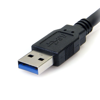 Black SuperSpeed USB 3.0 (5Gbps) Cable A to B - M/M - Image 2
