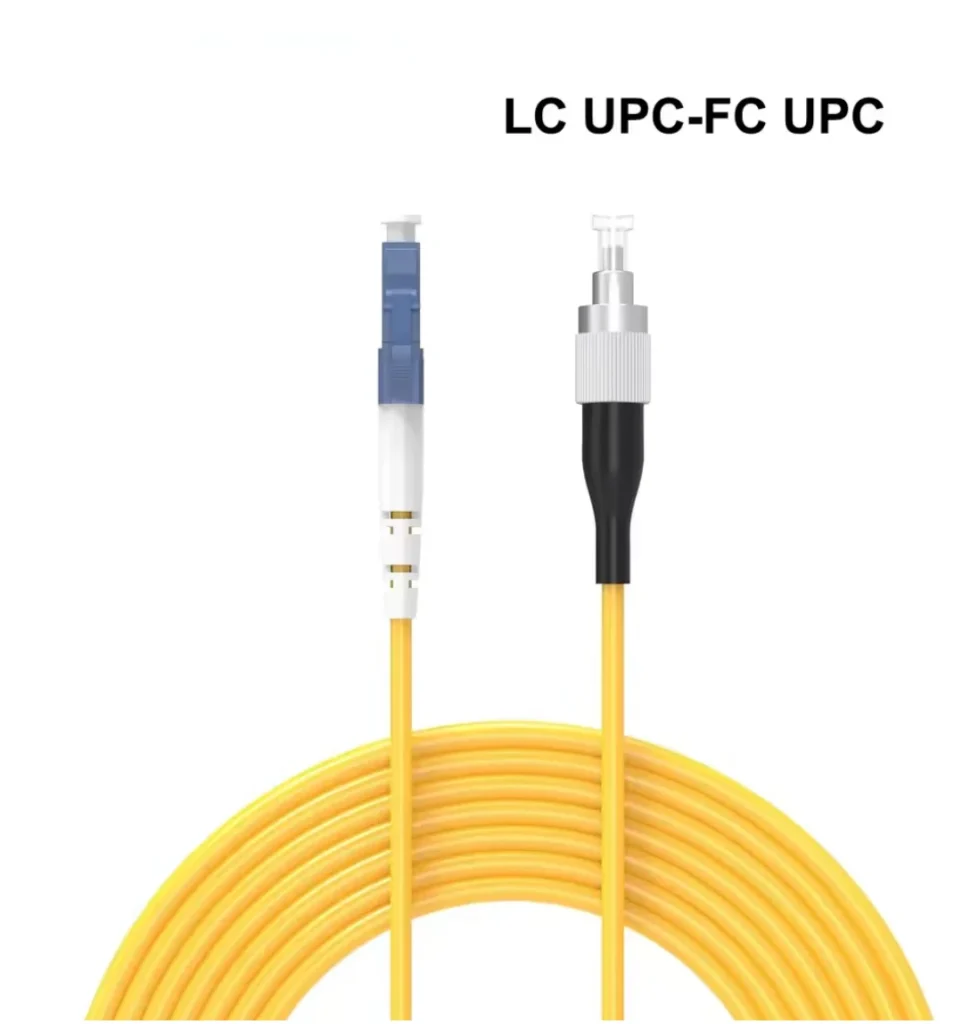 LC/UPC to FC/UPC OS2 Simplex Single-Mode Fiber Patch Cord, 2.0mm LSZH