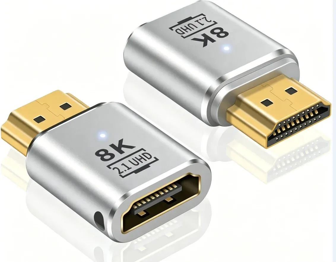 ⁦8K HDMI Adapter Connector, Female to Female Coupler, Male to Female , Male to Male Adapter, 48Gbps with Ethernet, 4K 120Hz HDR⁩ - الصورة ⁦1⁩