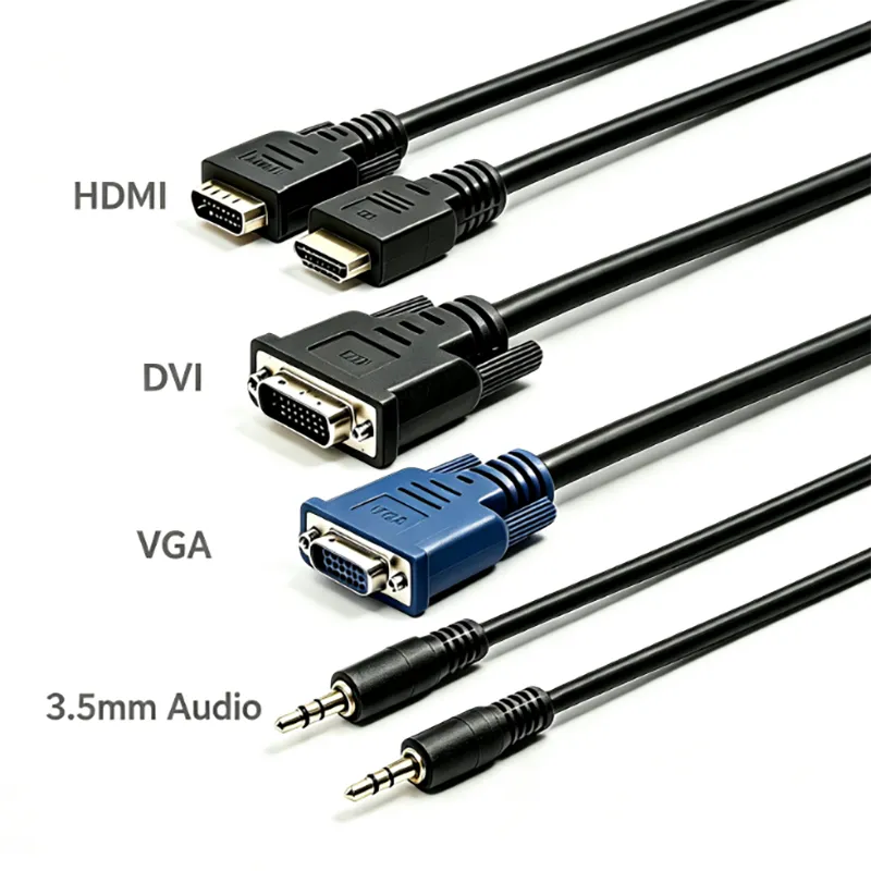 Guide to Choosing Audio and Video Cables: How to Select HDMI, DVI, VGA, and 3.5mm Audio Cables? 2 博客c Supplier of fiber optic patch cables, cat5e/cat6/cat6a Ethernet cables, data transmission cables, audio/video cables, and power cords.